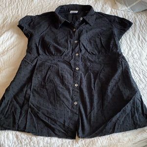 Button down Maternity blouse Oh Baby by Motherhood  XL